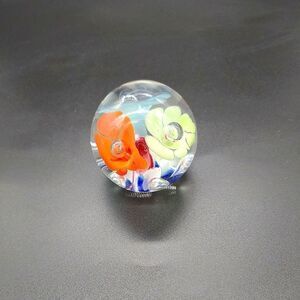 Hand blown art glass paperweight
